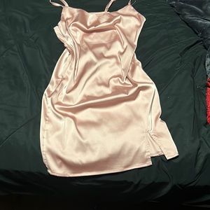 Light pink/rose gold homecoming dress
